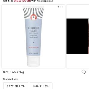 First Aid Beauty Ultra Repair Cream - Blue and White